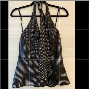 Laundry v neck top w tie around the neck